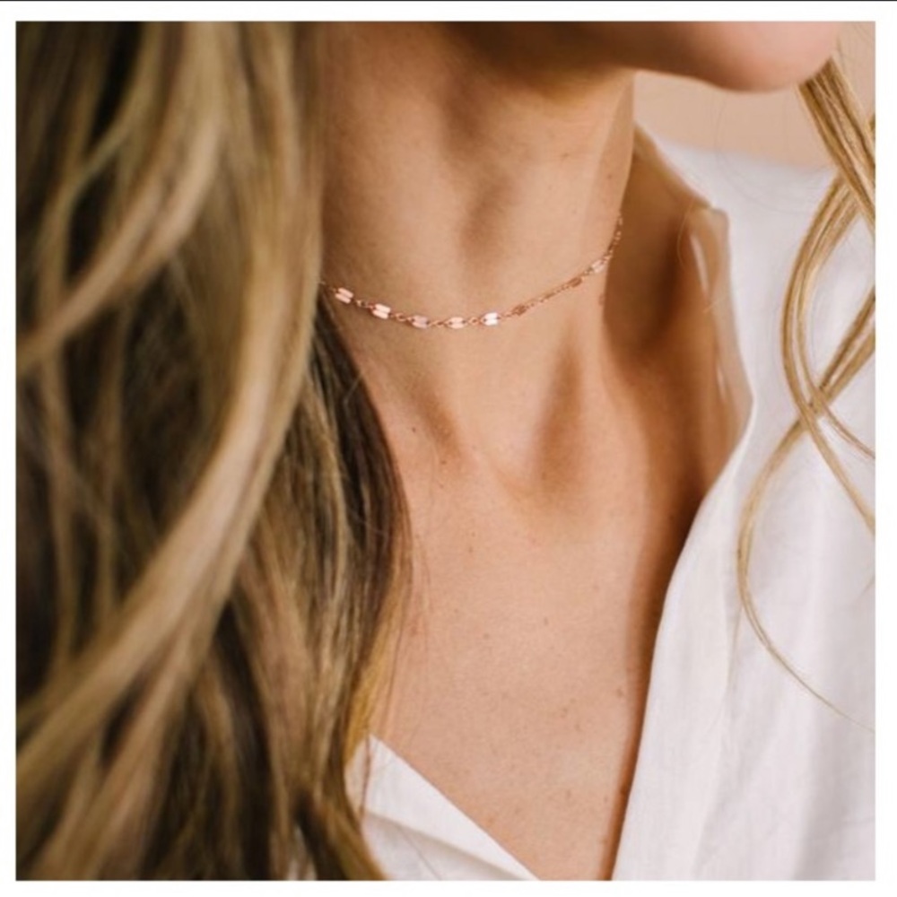 14 karat gold filled free people choker necklace